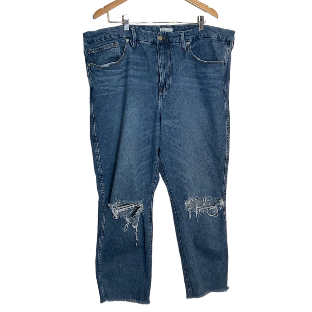 Good American High Rise Straight Leg Jeans Size 20